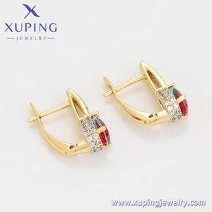 XUPING-pendientes de aro de novia bohemios, accesorios de fabricación de joyería <span class=keywords><strong>nacional</strong></span>, 14K, color dorado, diamantes de imitación, A00916724 - Product Image 4