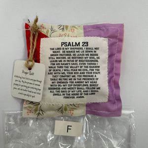 Sac en tissu créatif avec motif croix et mots de prière, sac de rangement portable inspirant et religieux - Product Image 6