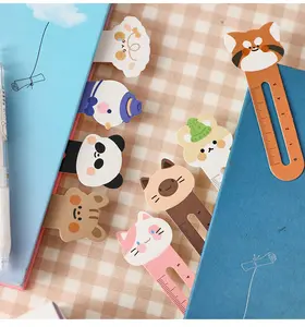 30 cái/bộ đáng yêu nhựa phim hoạt hình động vật Bookmark với người cai trị trẻ em cuốn sách đánh dấu Quà Tặng