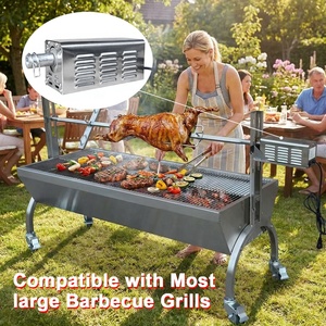 Motor para Asador de Carne, de Alta Resistencia y Alto Torque, con Capacidad de Carga de 100 kg, de Acero Inoxidable, Eléctrico, para Asar Cordero <span class=keywords><strong>Entero</strong></span> y <span class=keywords><strong>Cerdo</strong></span> Asado - Product Image 3