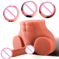 Moule réaliste en silicone TPE 3D pour hanches et fesses avec godemichet, jouet sexuel unisexe pour adultes, masturbateur pour orgasme, jouet sexuel pour femmes avec gros fessier