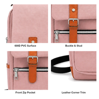 Sac à dos décontracté en PVC durable avec fermeture éclair, poignée souple, léger et grande capacité - Sac de voyage unisexe pour l'extérieur