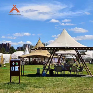 Kawagebo <span class=keywords><strong>Kamp</strong></span> 6m Extérieur Indien Grand Chapeau Géant Tipi Tipi Pyramide Tente pour Camping, Fête, Glamping, Mariage et Événements - Product Image 5