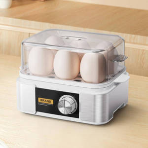 Cuiseur d'oeufs de ménage fabricant bouilli chaudière électrique d'oeufs personnalisé OEM acier inoxydable temps de puissance nourriture Rohs couleur accepter le matériel ABS - Product Image 3