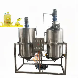 Ensemble complet machine de raffinerie d'huile comestible de soja graine de coton de palme/machines de raffinage d'huile de tournesol
