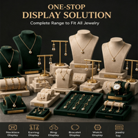 Pendentifs bagues boucles d’oreilles bracelets cuir props personnalisés présentoirs bijoux de luxe présentoirs stand