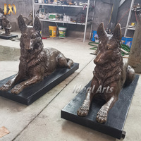 Petite statue de chien Cocker Spaniel en bronze coulé pour la décoration de la maison et du salon