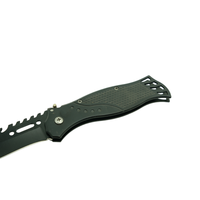 Couteau pliant compact, manche décoratif gravé, lame tranchante, outil utilitaire EDC pour usage quotidien, acier inoxydable, aluminium