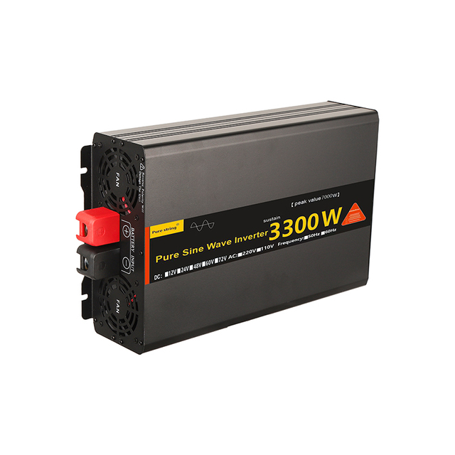 Hot Sale Black Power Inverter 3300W Peak Power Pure Sine Wave Voltage Converter