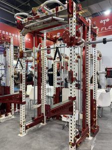 Çok fonksiyonlu demir ev spor makinesi Smith Lat çekme düşük sıra Fitness ekipmanları Squat çerçevesi kablolar kol göğüs egzersiz 170lbs ağırlık - Product Image 4