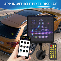 Ventana de vidrio del coche Pantalla LED pantalla de publicidad Control de aplicación pantalla LED programable