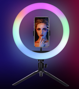 Trépied lumineux pliable de 10 pouces en plastique de haute qualité, étanche, équilibré en lumière du jour, alimenté par USB, pour diffusion en direct et selfies - Product Image 5