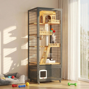 Jaula <span class=keywords><strong>para</strong></span> <span class=keywords><strong>Gatos</strong></span> de Alambre de Acero Grande a Precio Económico, Tamaño Personalizado, Casa <span class=keywords><strong>para</strong></span> <span class=keywords><strong>Gatos</strong></span> de Interior, Transpirable, Espaciosa, Mueble Tipo Condo <span class=keywords><strong>para</strong></span> <span class=keywords><strong>Gatos</strong></span> - Product Image 1