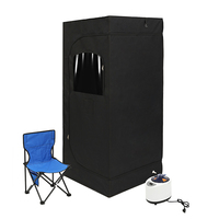 Tente de sauna humide portable à vapeur avec télécommande et chaise pliable