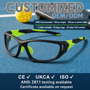 <span class=keywords><strong>Gafas</strong></span> de Pickleball OEM TR90 sin Lentes, Antivaho, Protección Ocular para Tenis, Pádel, Raquetbol, Certificación CE - Product Image 3