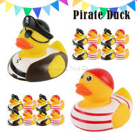 Canard en caoutchouc PVC personnalisé jouets de jeu d'eau pour enfants adaptés aux tout-petits en vrac imprimé baignoire jouets de bain
