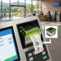 Imprimante thermique haute vitesse KP-830 80 mm avec coupeur automatique, multi-interfaces, garantie 1 an pour les systèmes de billetterie touristique