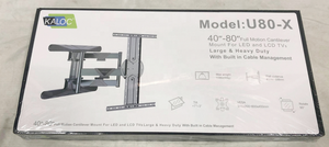 Support mural pour téléviseur KALOC U80-X à mouvement complet, robuste, orientable à 90 degrés, rétractable et <span class=keywords><strong>rotatif</strong></span>, pour téléviseurs de 40 à 80 pouces - Product Image 6