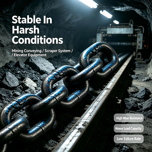 High Tensile Round Link Mining Chain <b>18</b>*64 22*86 Quenched and Tempered Steel for Coal Scraper Conveyor High-strength Ma - Product Image 3
