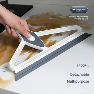 Çift amaçlı sihirli değnek ev silikon su kazıyıcı kolay temizlik için süpürme zemin silecek Modern banyo zeminler - Product Image 2