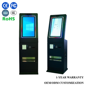 Terminal de autoservicio con pantalla táctil para pedidos y kiosco de autoservicio con SDK, pago opcional, impresora, lector de códigos de barras y cámara. - Product Image 1