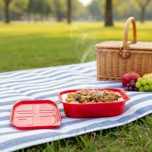 Boîte à lunch auto-chauffante en PP <span class=keywords><strong>de</strong></span> qualité alimentaire Boîtes et bacs <span class=keywords><strong>de</strong></span> rangement Conteneur alimentaire Jetable Gaufrage Emballage alimentaire 0.5mm WZ - Product Image 1