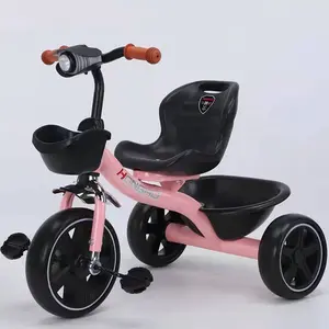 Customizable LOGO Children's Tricycle Anti-rollover Children's Walker Baby Bike With Music Lights Children's Tricycle