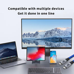 Câble USB4 Type-C 240W |   Câble de transfert de données vidéo 8K Premium, accessoires électroniques mobiles, charge rapide, <span class=keywords><strong>cordon</strong></span> tressé en nylon - Product Image 6