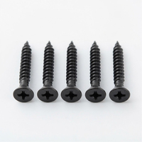 Sekrup Mini CSK Baja Karbon Hitam Kepala Datar Berlubang Silang Self-tapping M2.6 M3 M4 M5