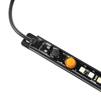 Bande lumineuse LED magnétique 12V en alliage d'aluminium, blanc neutre, CRI80, dimmable, pour camping-car, remorque, aménagement paysager, avec télécommande