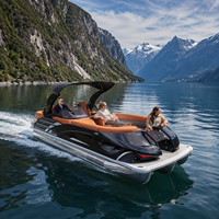 Yacht de Luxe Innovant pour 12 Personnes avec Fonctionnalités de Sécurité Avancées, en Aluminium, 200 CV, Console de Luxe, Plateforme de Bain Sportive à Arche, Idéal pour la Famille