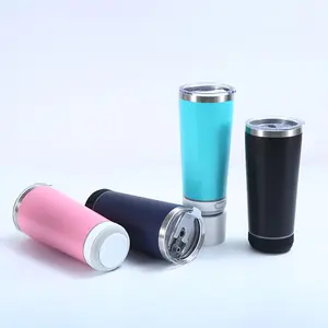 originality USB Charging Music Cup Smart Blue tooth Tumbler Waterproof Mugs Stainless Steel Water Bottle Multi-color option