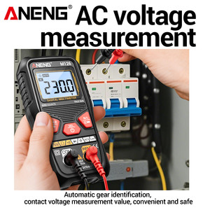 Multimètre M126 avec détection de tension NCV, double mode de fonctionnement, testeur de condensateurs 40M 200F, détection de diodes 4 - Product Image 3