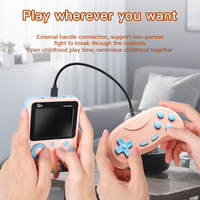 G5 Console de jeu portable à écran couleur 500 en 1 Boîte de jeu rétro avec batterie 1000mAh supportant un lecteur simple/double