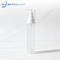 Bouteilles de pulvérisation cosmétique sans air en PP blanc 20ml 30ml 50ml pour emballage de crème et de lotion avec pompe de scellage