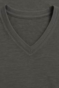 เสื้อยืดคอกลมผู้ชาย ผ้าฝ้าย 100% พิมพ์ลายโลโก้ตามสั่ง เป็นมิตรต่อสิ่งแวดล้อม ระบายอากาศได้ดี ผ้าคุณภาพสูง 220 กรัม - Product Image 5