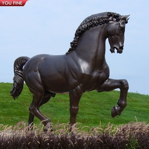 YOUFINE - Escultura de Caballo de Bronce Grande, Estatua de Hembra en Postura de Montar, para Decoración de Entrada de Mansión y Propiedad Rural - Product Image 1
