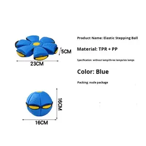 <span class=keywords><strong>Balle</strong></span> élastique en plastique, jouet pour enfants, soucoupe <span class=keywords><strong>volante</strong></span> magique, <span class=keywords><strong>balle</strong></span> de déformation, <span class=keywords><strong>balle</strong></span> <span class=keywords><strong>lumineuse</strong></span> rebondissante pour bébés garçons - Product Image 5