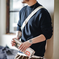 Pull pour Homme Maden – Col Montant Tricoté Style Workwear Vintage – Couche de Base Chaude – Tendance Printemps 2026