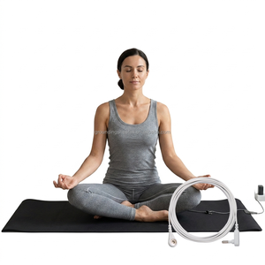 Tapis de yoga Grounding Fitness 5 mm en TPE conducteur avec fil de mise à la terre pour l'entraînement et l'exercice - Product Image 1