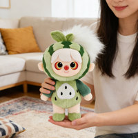 Figurine en vinyle PVC personnalisée tendance, jouet en peluche sur le thème des fruits, boîtes mystères de collection, poupée en peluche pastèque avec visage en vinyle