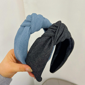Diadema de Mezclilla con Nudo, Accesorio para el Cabello, Diadema para Mujer, Moda 2023 - Product Image 4