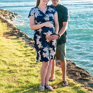 批发女式短袖迷你v领碎花天然腰加大码单排扣优雅休闲办公连衣裙 - Product Image 4