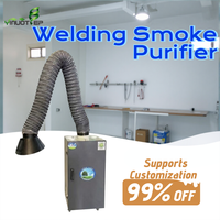 Extracteur de fumées de soudage portable, purificateur d'air et de fumée