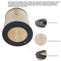 Filtre à cartouche HEPA haute efficacité de remplacement pour aspirateur eau et poussière Craftsman 17816 9-17816, compatible avec les aspirateurs de 5 gallons et plus