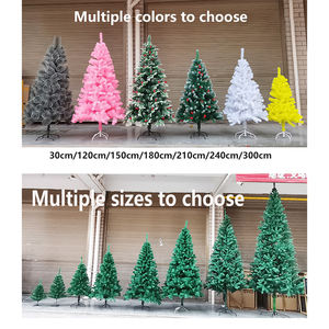 Arbre de Noël artificiel en PVC de 8 pieds avec lumière LED, support en métal, <span class=keywords><strong>arbres</strong></span> <span class=keywords><strong>fruitiers</strong></span> rouges - Product Image 6