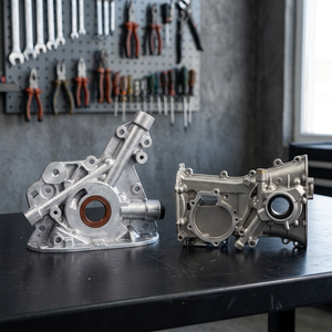 LU Aluminum Auto Engine Oil Pump RENAULT LOGAN-1.6 8V Hi-TORQUE (2008-) OEM Numbers 8200698014 150100934R 8200227688 ISO9001 - Product Image 2