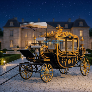 Charrette royale à prix de gros pour le tourisme, calèche royale électrique sans chevaux pour le tourisme et les mariages - Product Image 1