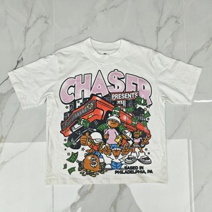 T-Shirt di Alta Qualità con Logo Personalizzato, Grafica Hip Hop e Auto, 100% Cotone, Oversize Unisex, Streetwear Casual per Appassionati di <span class=keywords><strong>Rap</strong></span> - Product Image 1