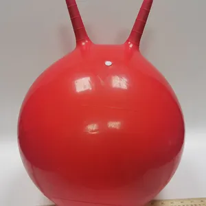 아이 장난감 주문 디자인 로고 손잡이를 가진 팽창식 Pvc 플라스틱 호퍼 뛰어오르는 공
